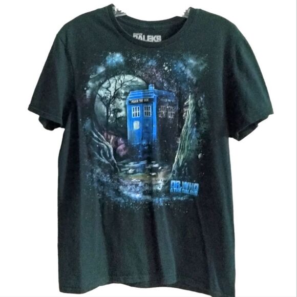 Dr. Who & The Daleks Short Sleeve Tee Shirt Black Size M - Picture 1 of 5